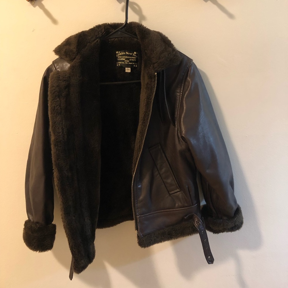 Aviator shearling jacket